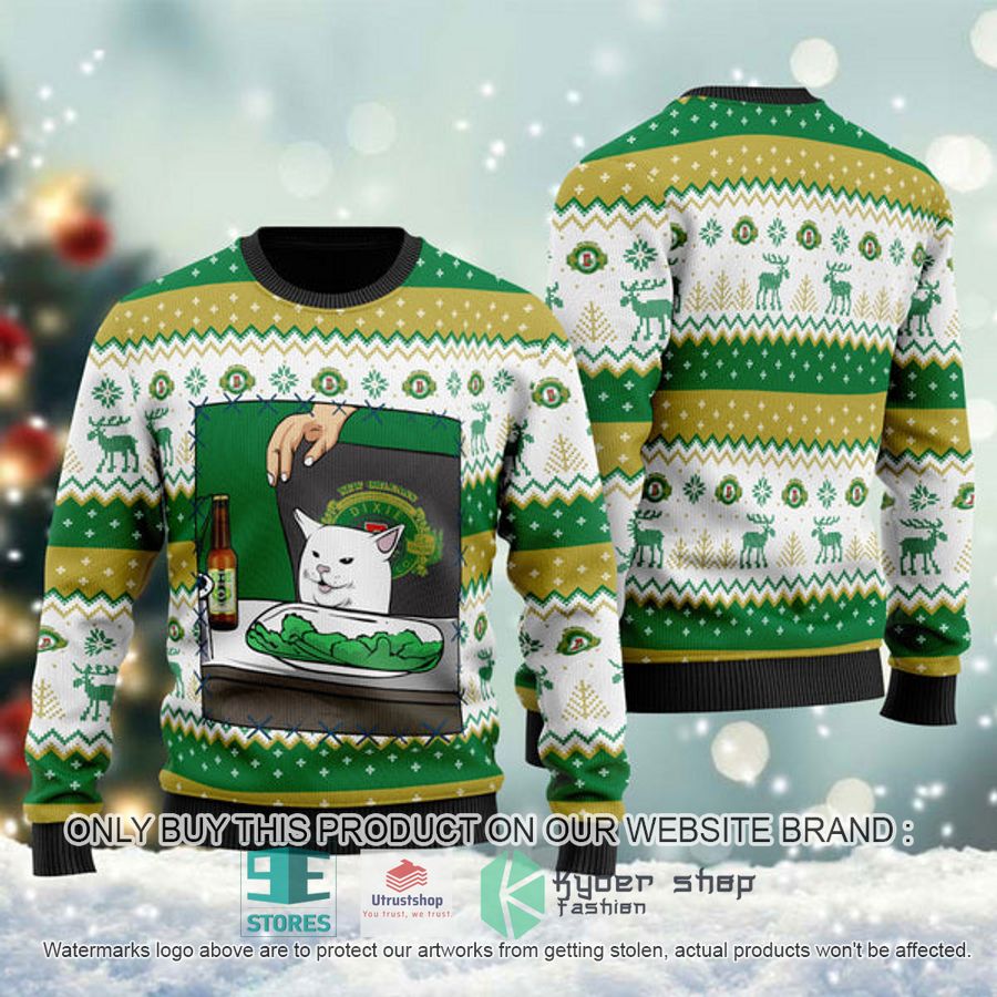 dixie beer cat meme ugly christmas sweater 1 53468