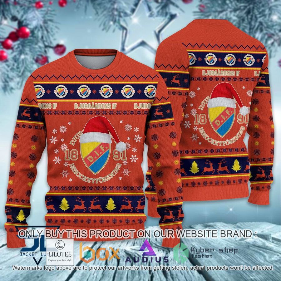 djurgardens if shl ugly christmas sweater 1 7610