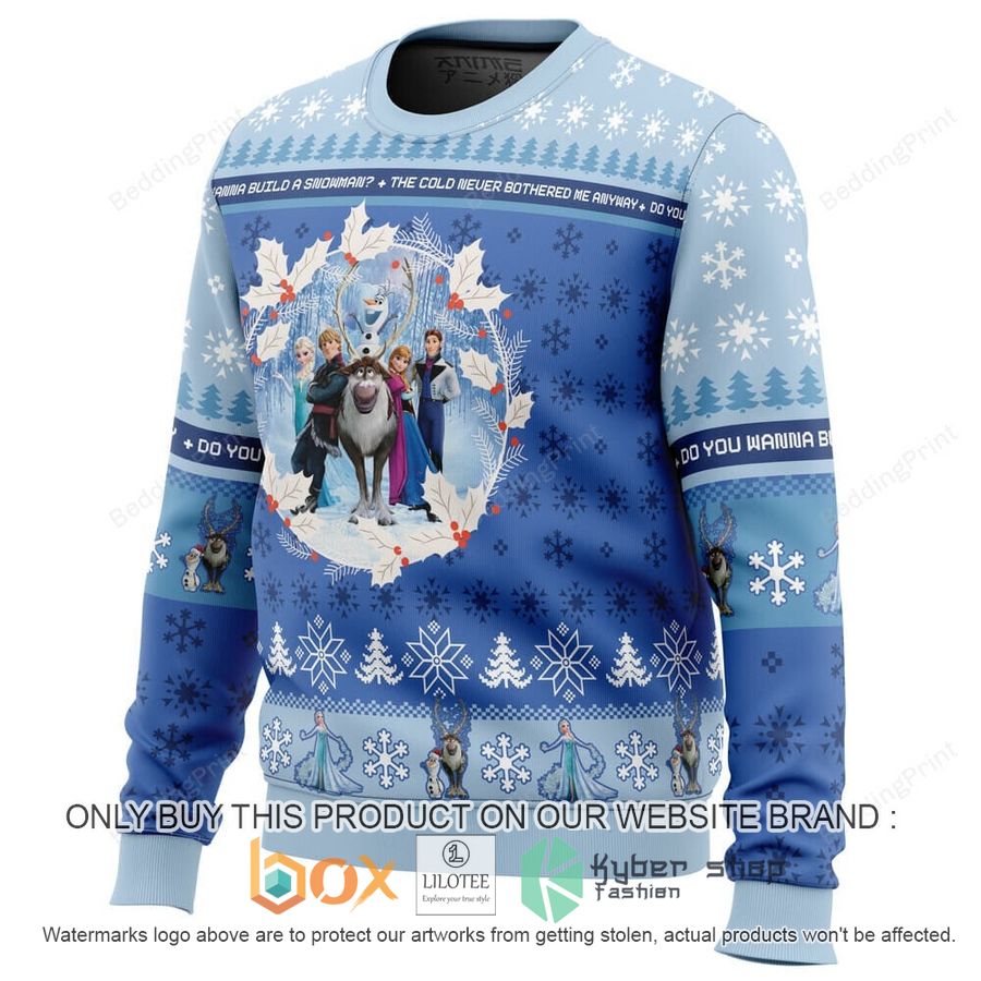 do you wanna build a snowman elsa anna sweater 2 93968
