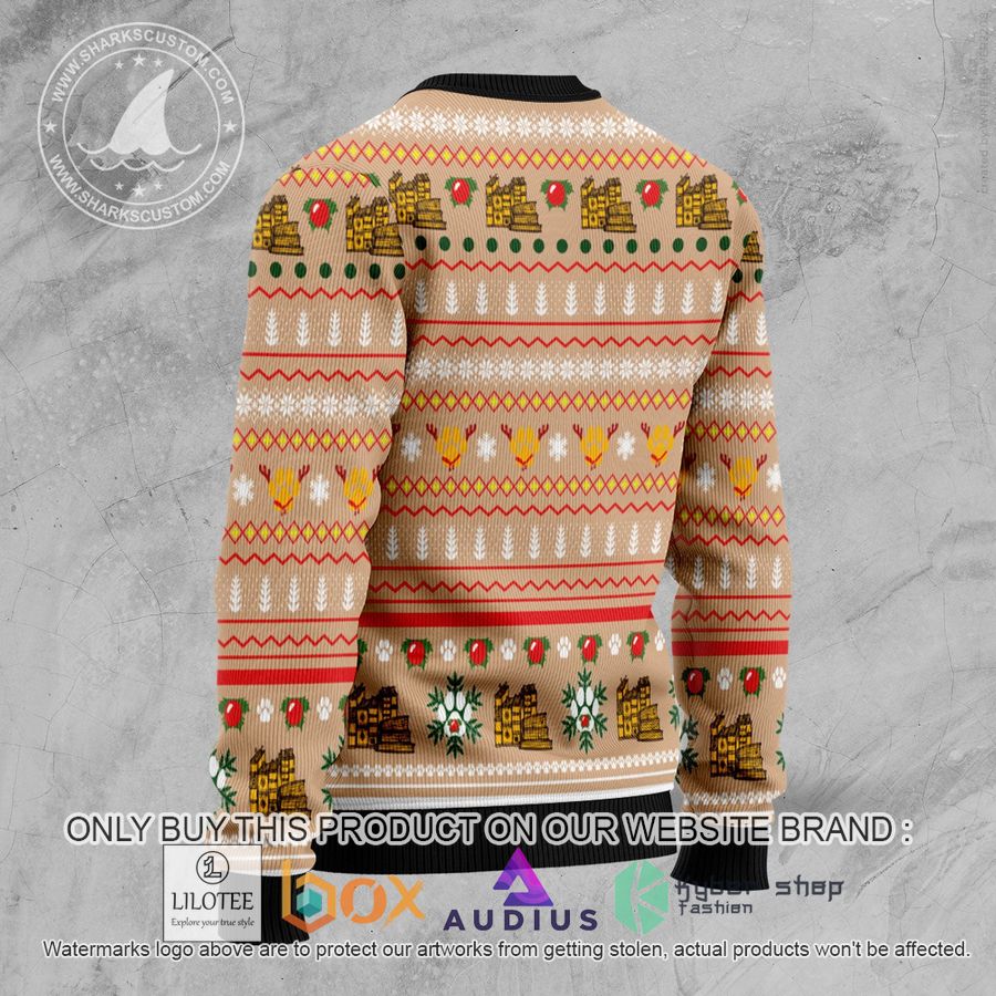 dog and book lover ugly christmas sweater 2 7952