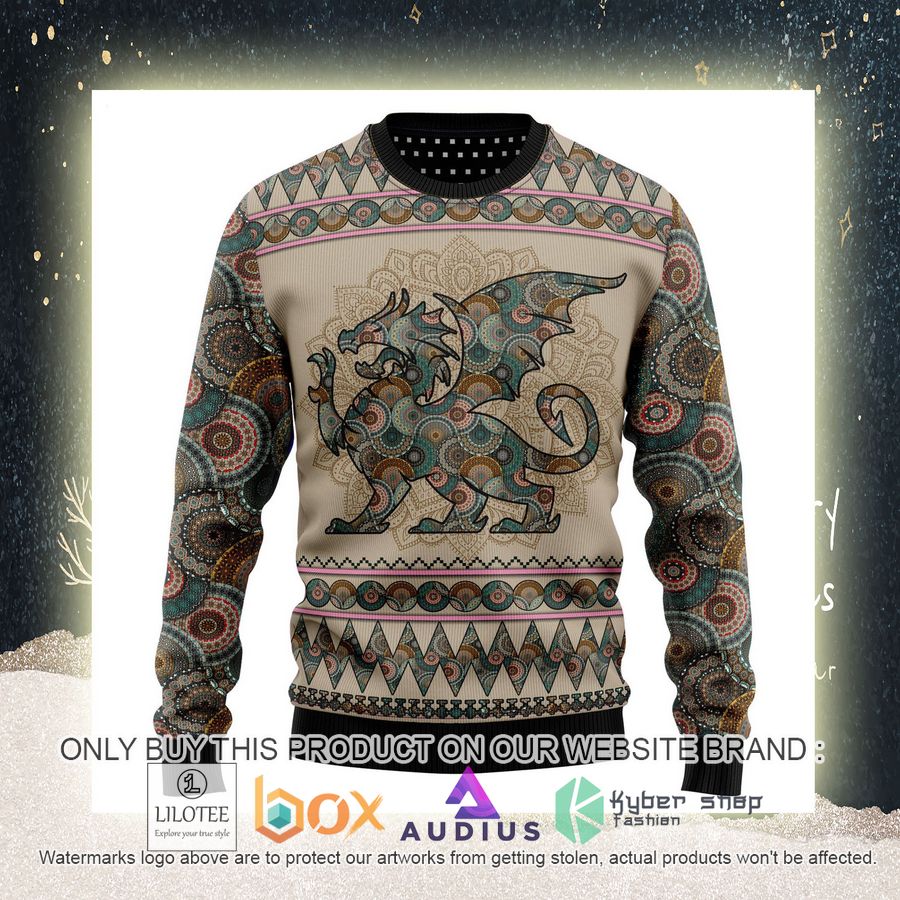 Dragon Mandal Ugly Christmas Sweater 10 dragon mandal ugly christmas sweater 10 85538