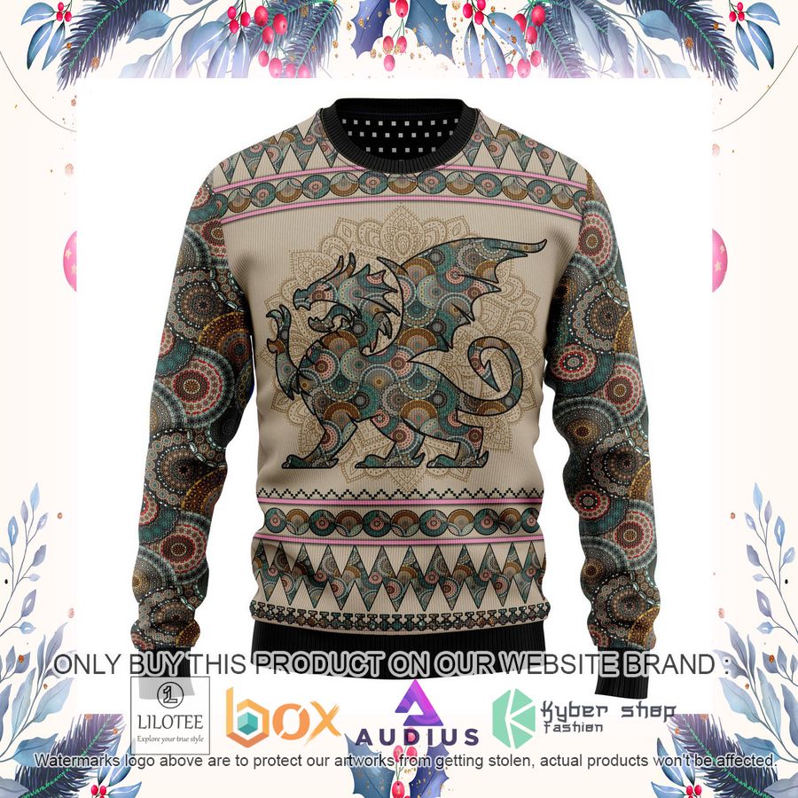 Dragon Mandal Ugly Christmas Sweater 14 dragon mandal ugly christmas sweater 14 45932