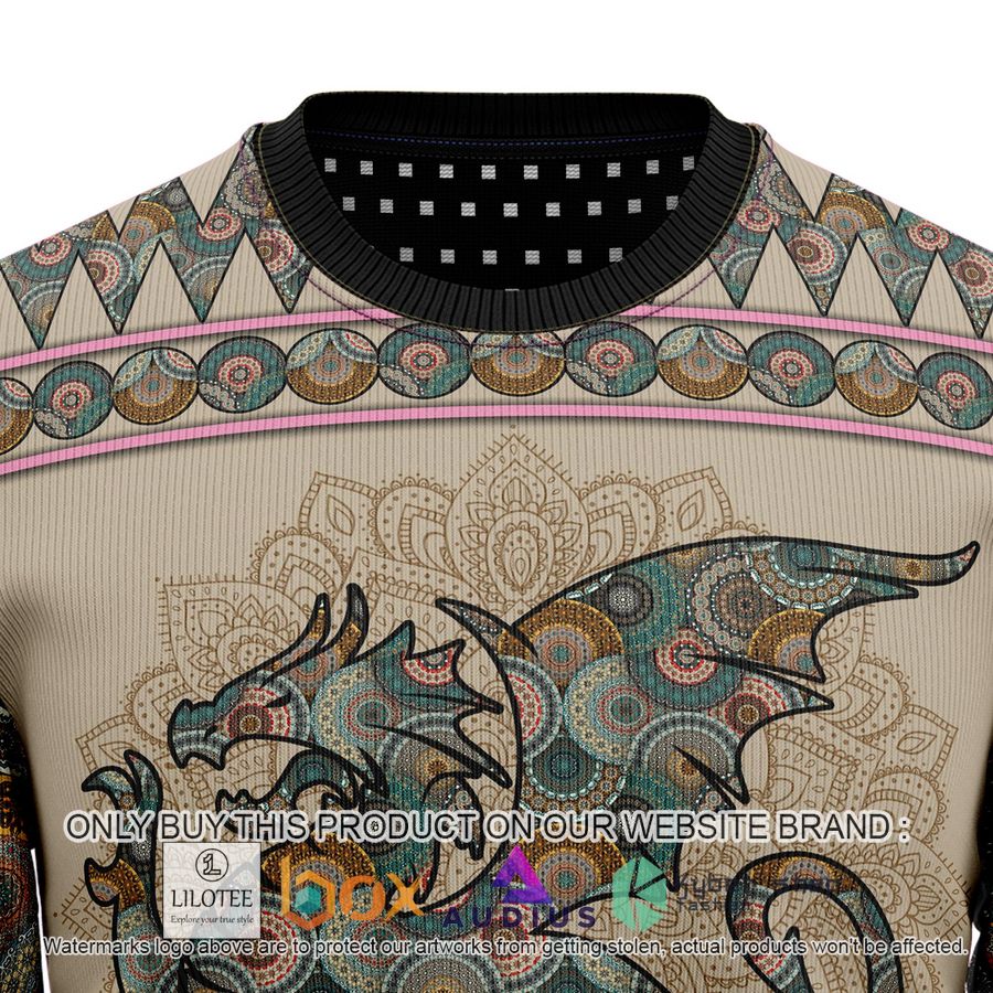 dragon mandal ugly christmas sweater 2 88806
