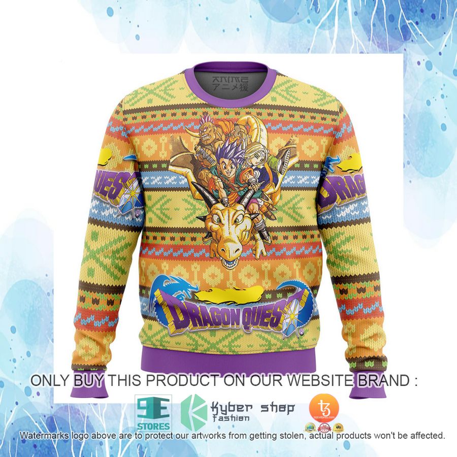 HOT Dragon Quest Alt Ugly Christmas Sweater 4 dragon quest alt knitted wool sweater 4 94107