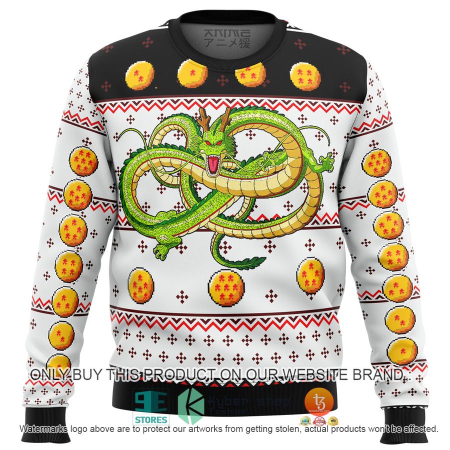 dragonball z shenron knitted wool sweater 1 85255