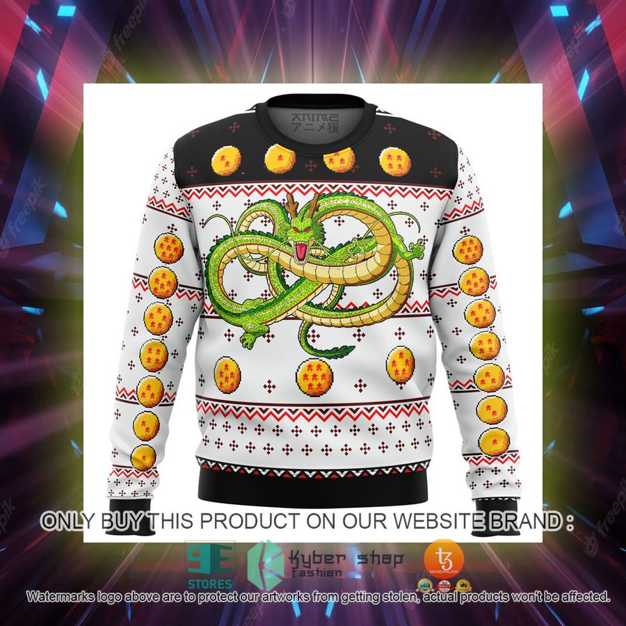 dragonball z shenron knitted wool sweater 2 22151