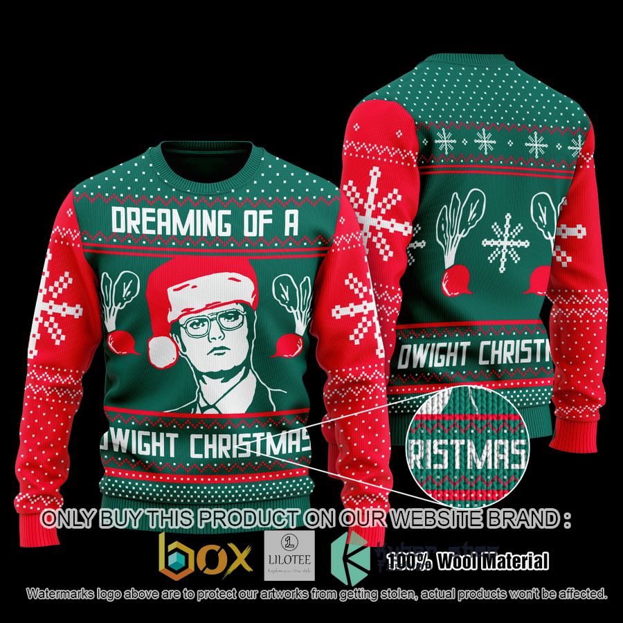 dreaming of a the office dwight schrute wool sweater 1 14448
