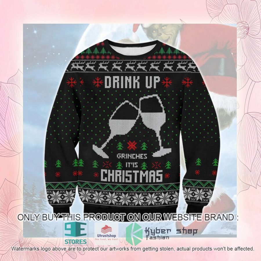 NEW Drink Up Grinches Ugly Sweater 2 drink up grinches ugly christmas sweater 2 26996