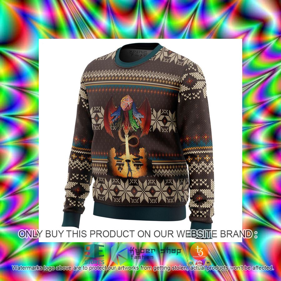 HOT Dungeons And Dragons Ugly Christmas Sweater 13 dungeons and dragons knitted wool sweater 13 13160