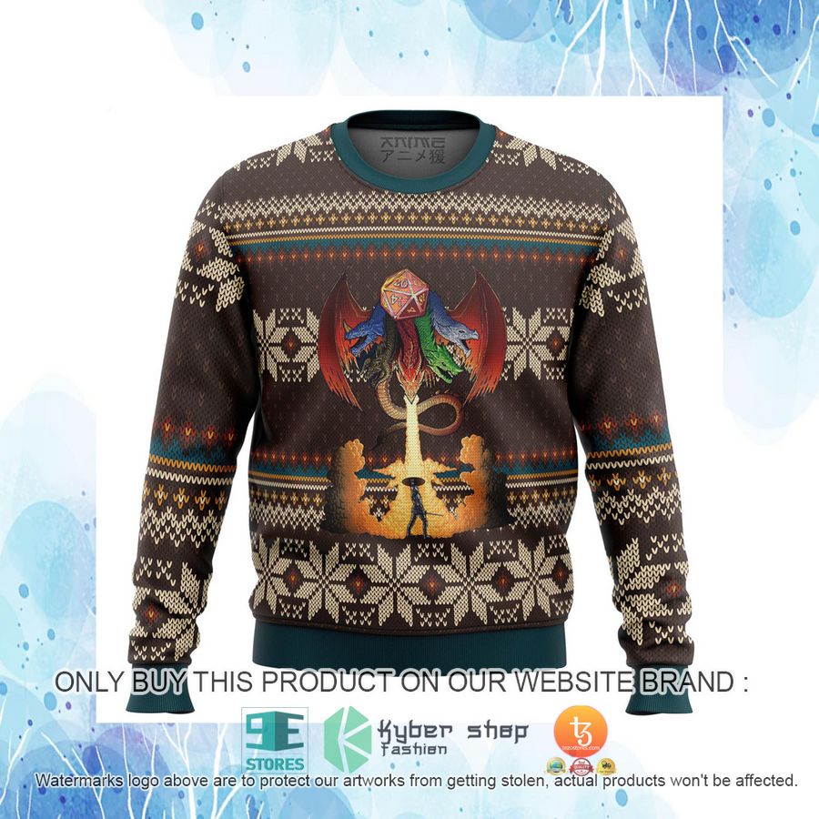 HOT Dungeons And Dragons Ugly Christmas Sweater 16 dungeons and dragons knitted wool sweater 16 92369