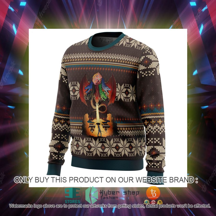 HOT Dungeons And Dragons Ugly Christmas Sweater 8 dungeons and dragons knitted wool sweater 8 97765
