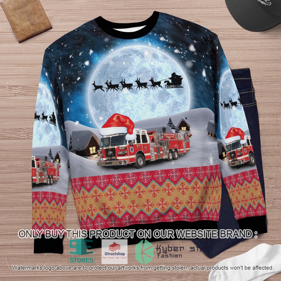 NEW Easton Maryland Easton Volunteer Fire Department Christmas Sweater 6 easton maryland easton volunteer fire department christmas sweater 6 32053