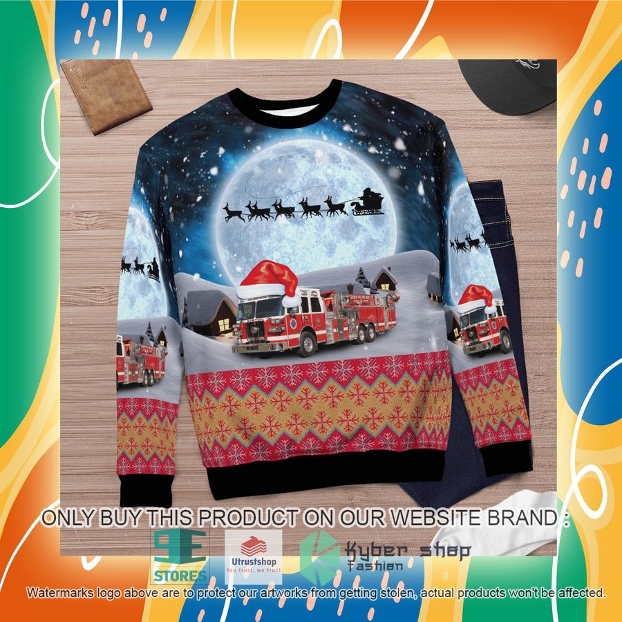NEW Easton Maryland Easton Volunteer Fire Department Christmas Sweater 7 easton maryland easton volunteer fire department christmas sweater 7 90389