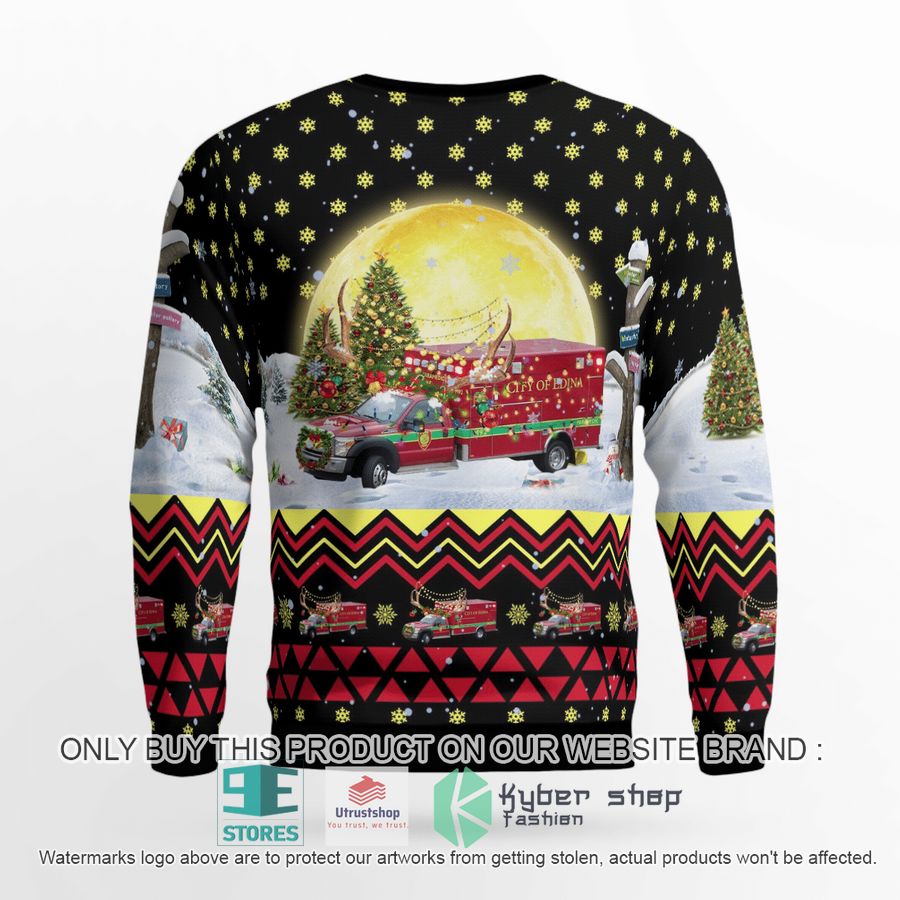 NEW Edina MN Fire Paramedic Ambulance M92 Christmas Sweater 3 edina mn fire paramedic ambulance m92 christmas sweater 3 13501