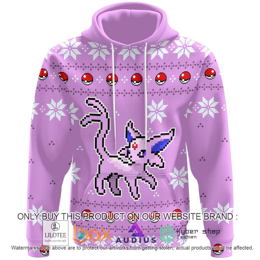 eevee espeon ugly pattern 3d hoodie 2 38711