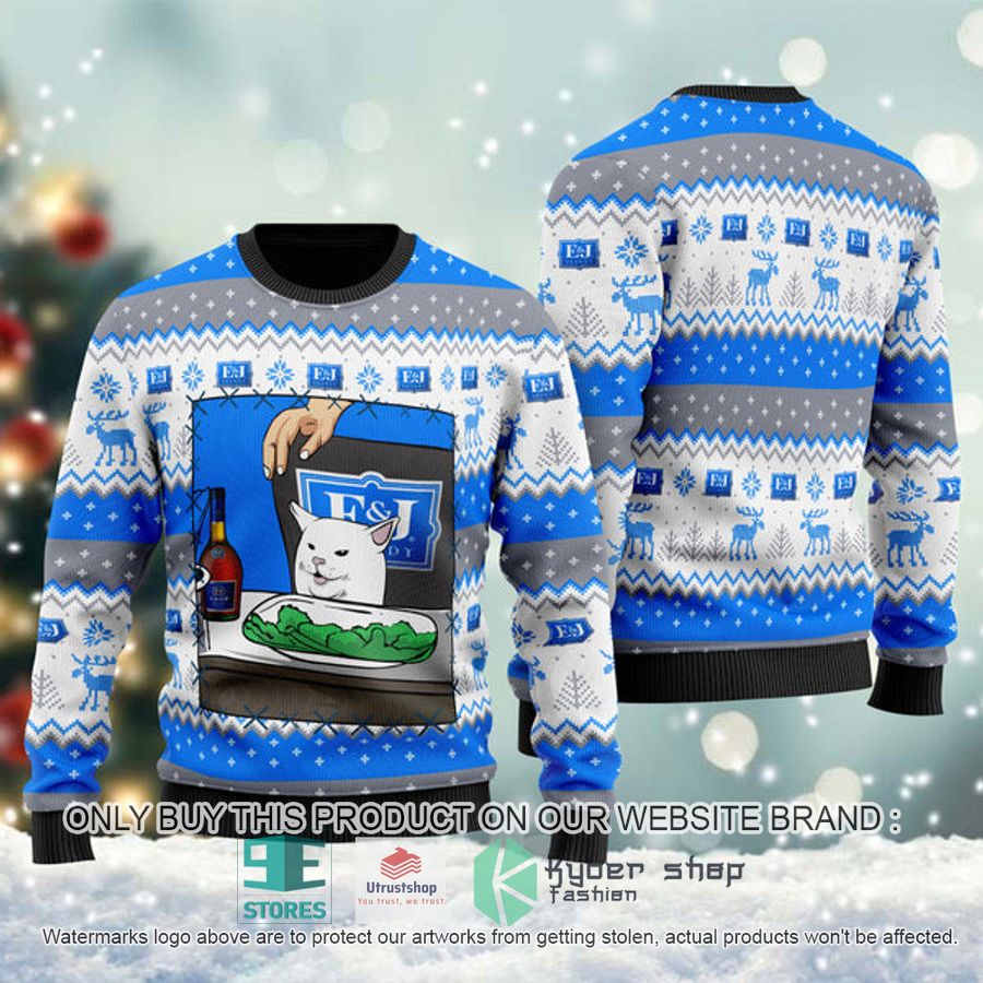 ej brandy cat meme ugly christmas sweater 1 87536