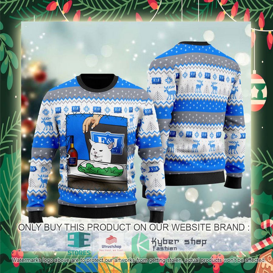ej brandy cat meme ugly christmas sweater 2 93052