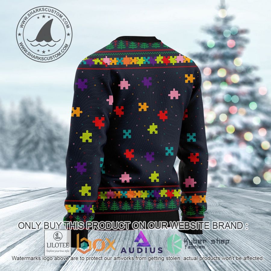 elephant autism awareness ugly christmas sweater 2 18916
