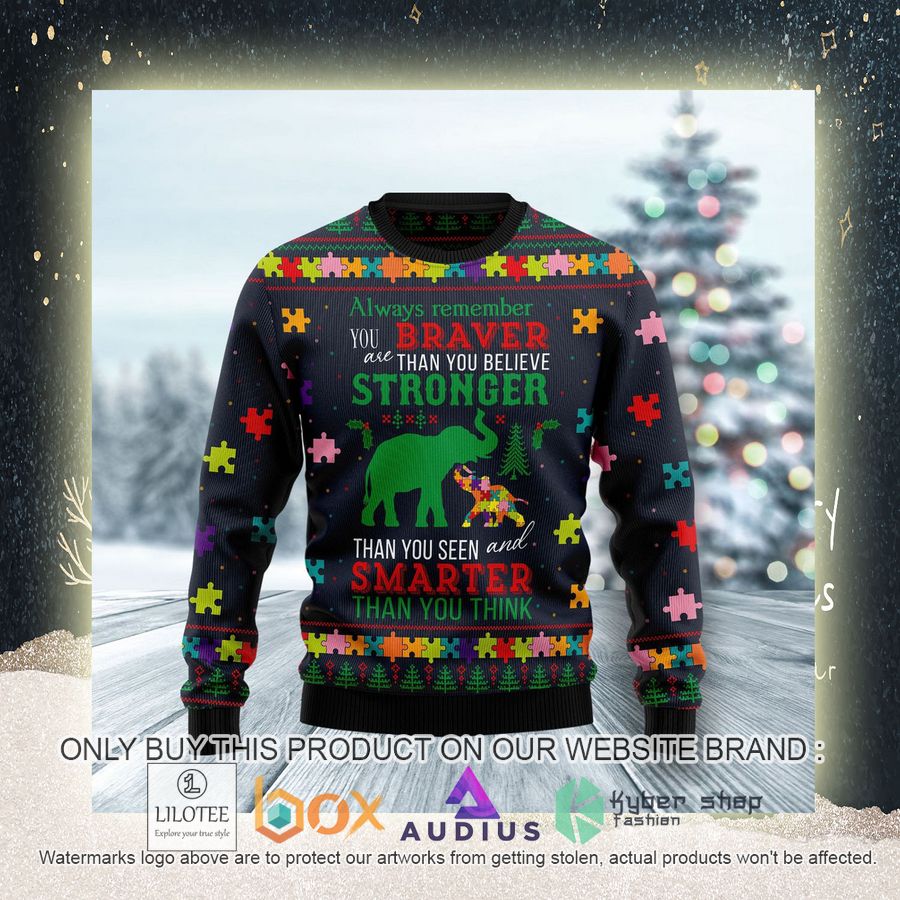 Elephant Autism Awareness Ugly Christmas Sweater 4 elephant autism awareness ugly christmas sweater 4 53956