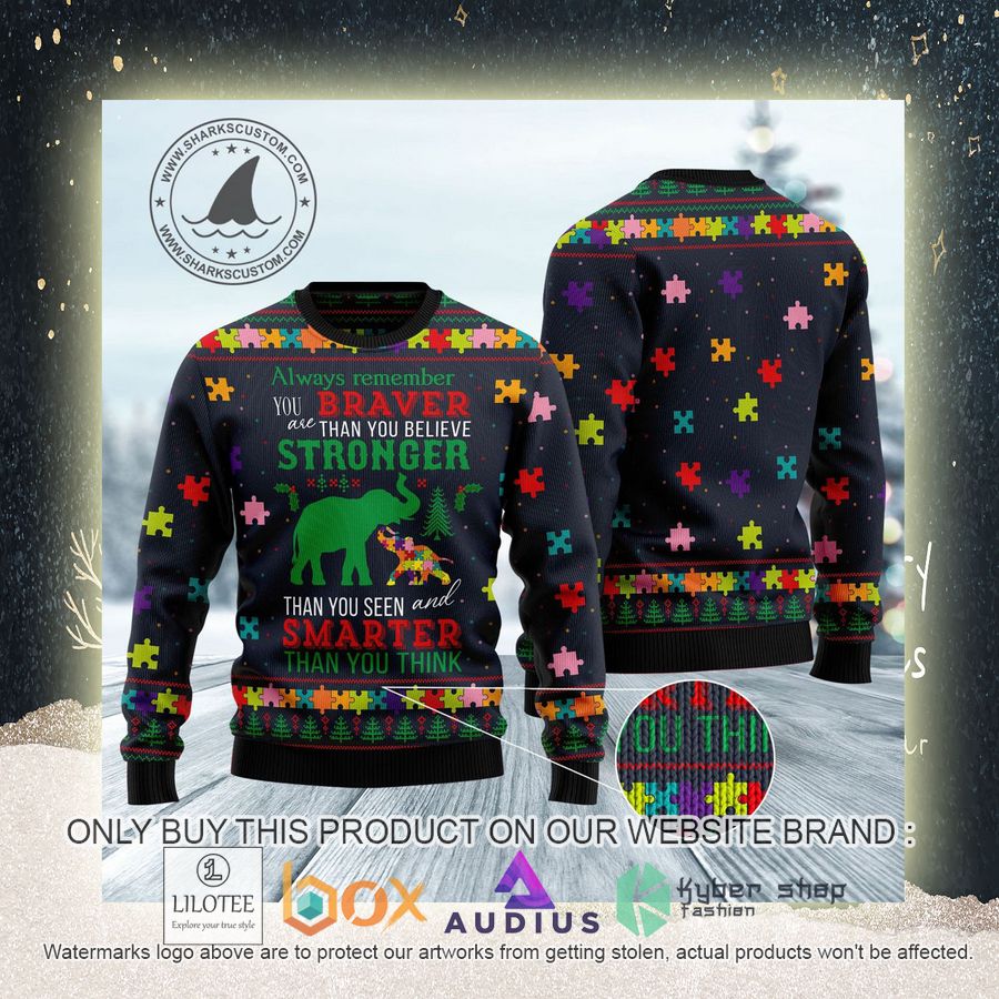 Elephant Autism Awareness Ugly Christmas Sweater 6 elephant autism awareness ugly christmas sweater 6 50078