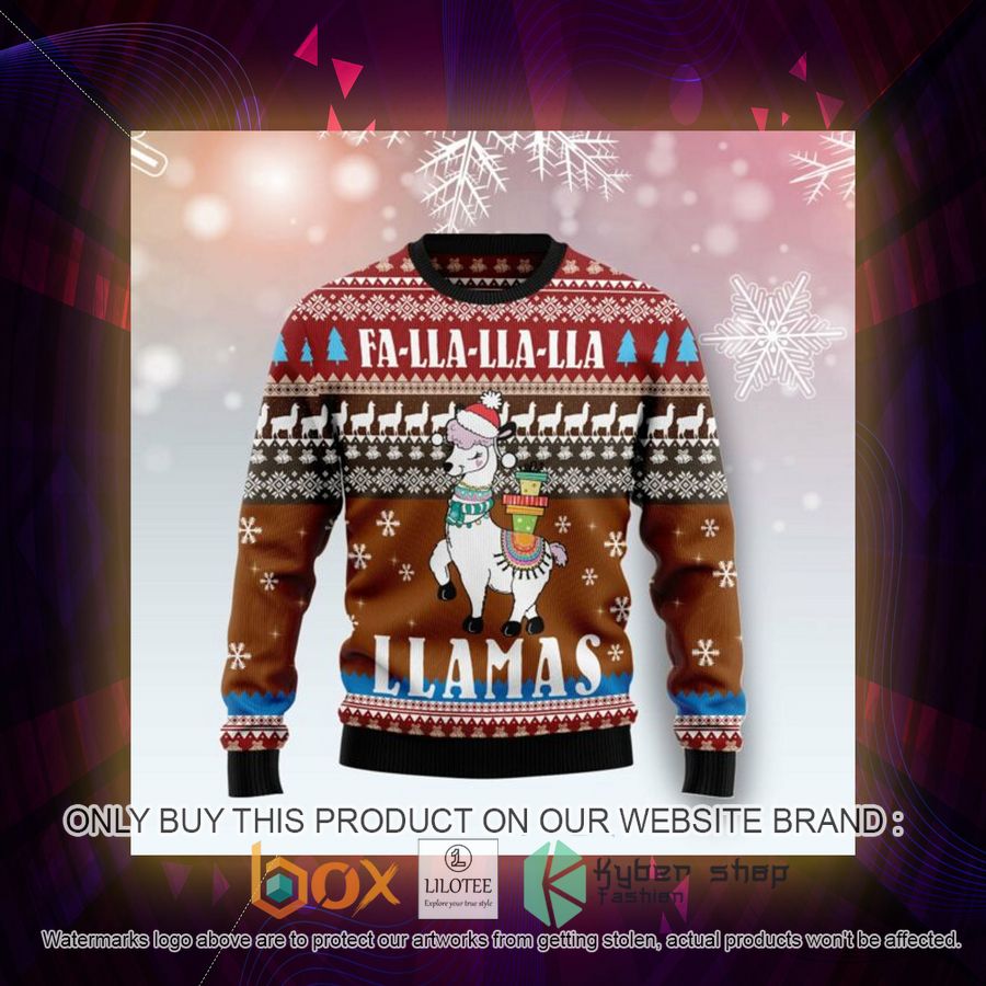 Fa Lla Lla Llamas Ugly Christmas Sweatshirt 3 fa lla lla llamas ugly christmas sweatshirt 3 71461