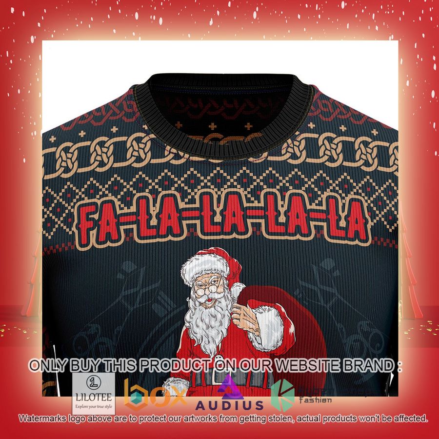 Falalala Valhallala Viking Ugly Christmas Sweater 13 falalala valhallala viking ugly christmas sweater 13 99897
