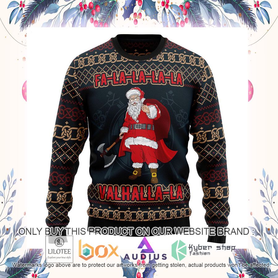 Falalala Valhallala Viking Ugly Christmas Sweater 14 falalala valhallala viking ugly christmas sweater 14 23930