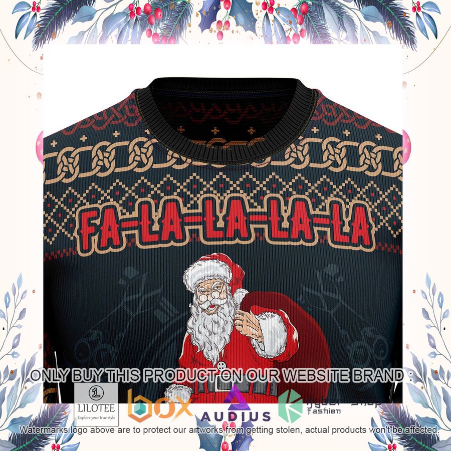Falalala Valhallala Viking Ugly Christmas Sweater 15 falalala valhallala viking ugly christmas sweater 15 58756