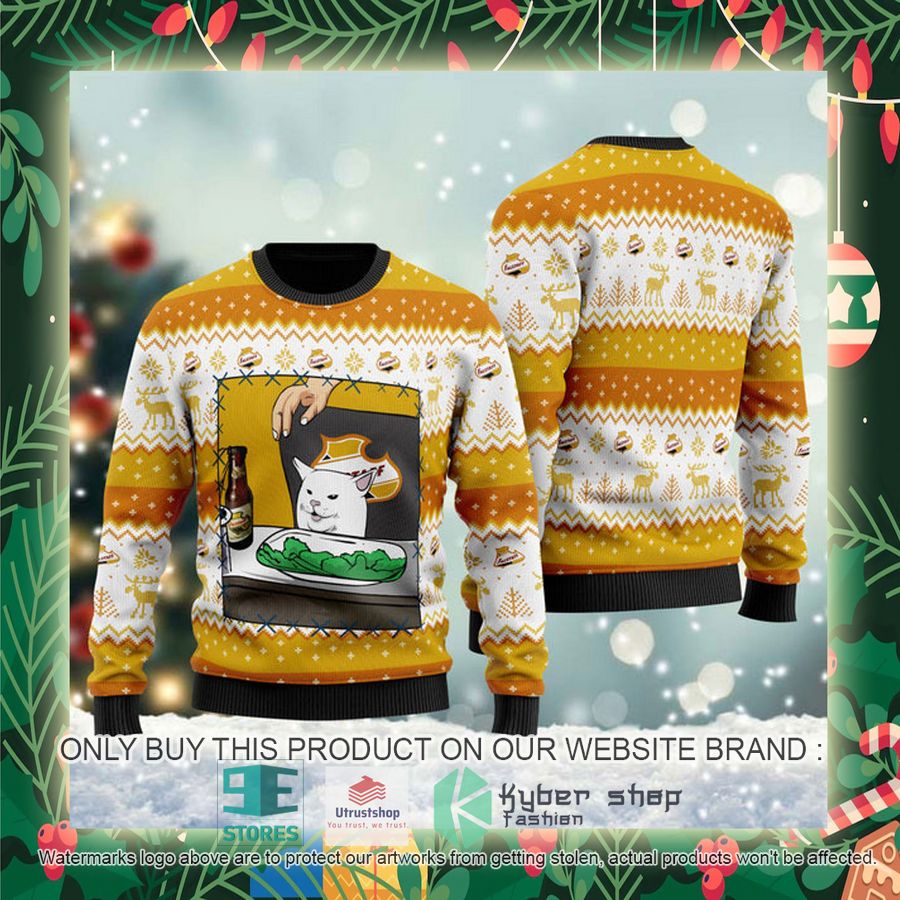 falstaff beer cat meme ugly christmas sweater 2 63053