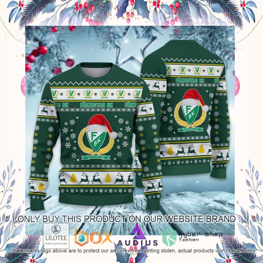 Farjestad BK SHL Ugly Christmas Sweater 19 farjestad bk shl ugly christmas sweater 19 1544