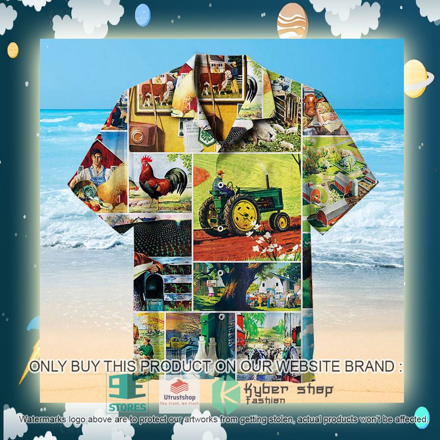 NEW Farmland Collage Hawaii Shirt 3 farmland collage hawaiian shirt 3 63432