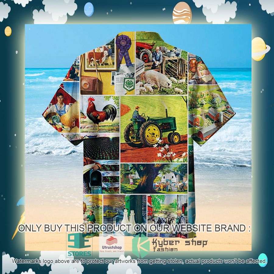 NEW Farmland Collage Hawaii Shirt 4 farmland collage hawaiian shirt 4 15899