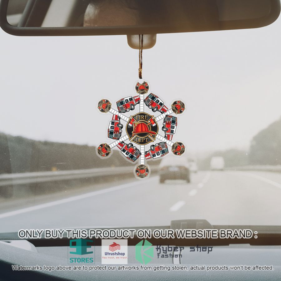 NEW Firefighter Snowflake Christmas Ornament 4 firefighter snowflake christmas ornament 4 68173