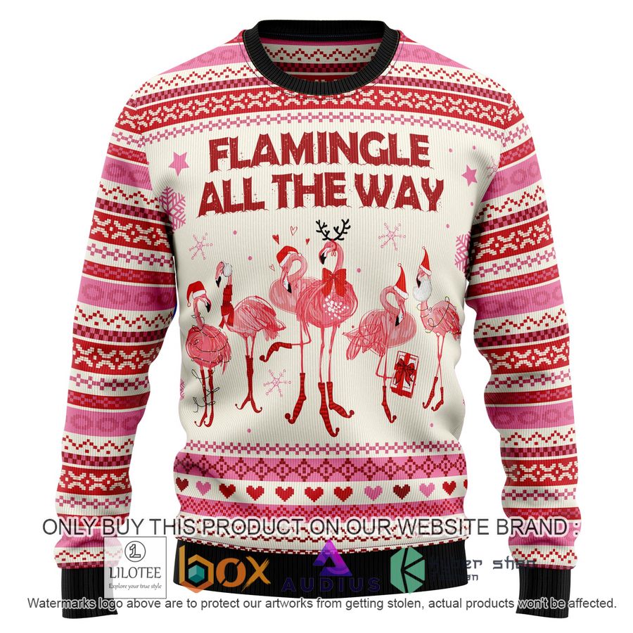 flamingo flamingle all the ways ugly christmas sweater 1 70180