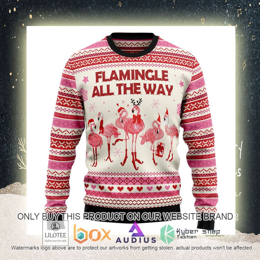 Flamingo Flamingle All The Ways Ugly Christmas Sweater 10 flamingo flamingle all the ways ugly christmas sweater 10 16629