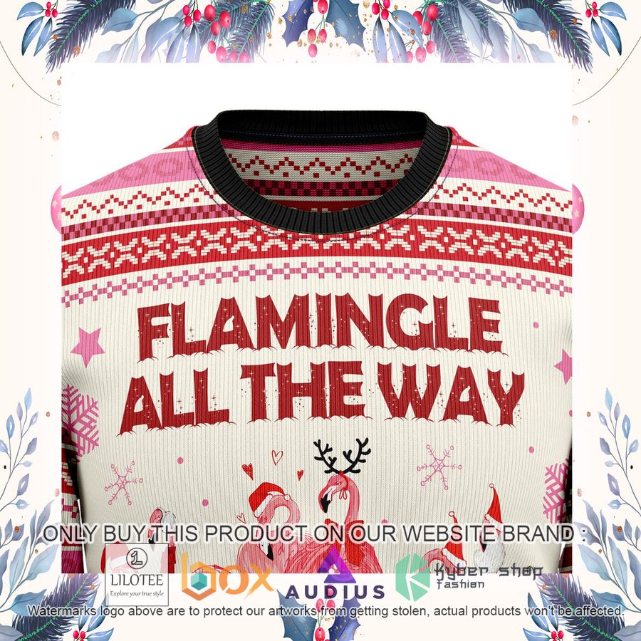 Flamingo Flamingle All The Ways Ugly Christmas Sweater 15 flamingo flamingle all the ways ugly christmas sweater 15 55746