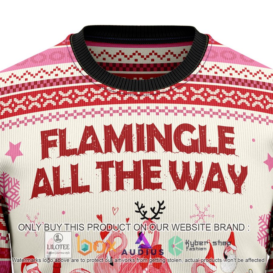flamingo flamingle all the ways ugly christmas sweater 2 24935