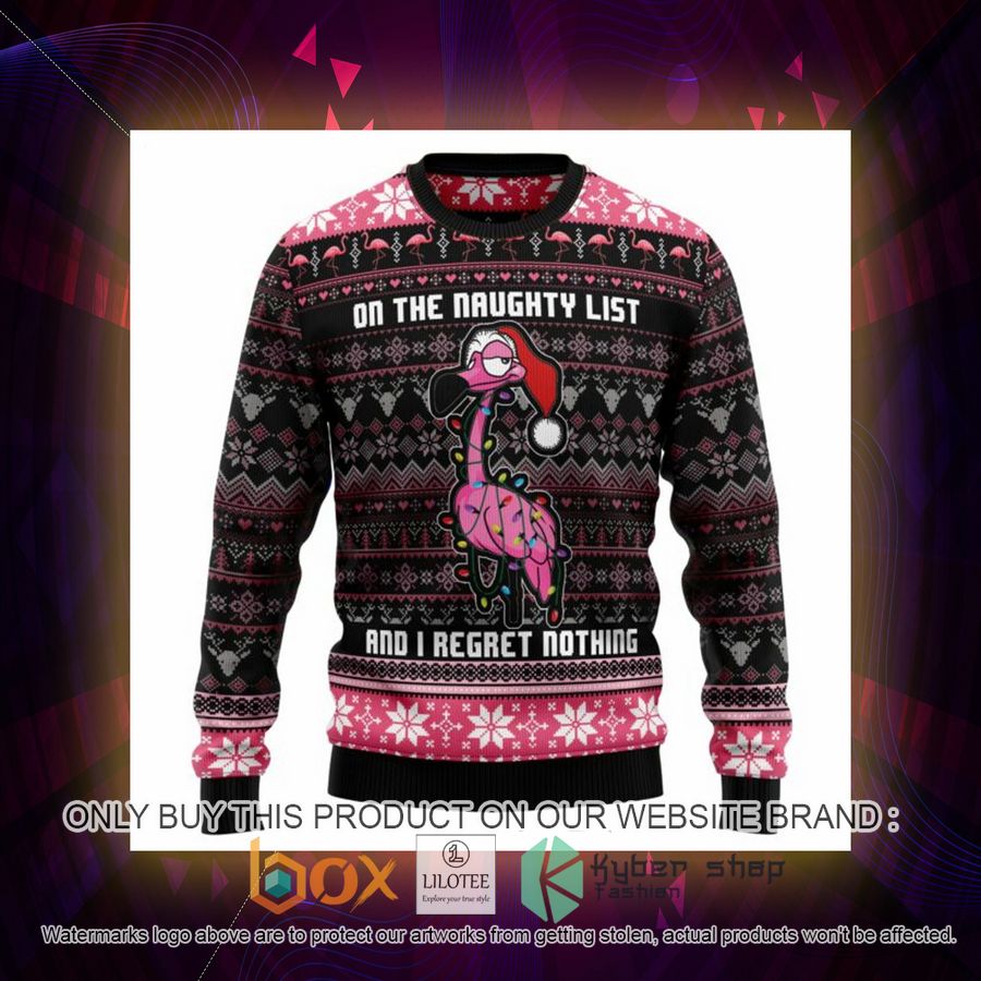 Flamingo Naughty List Ugly Christmas Sweatshirt 3 flamingo naughty list ugly christmas sweatshirt 3 18427