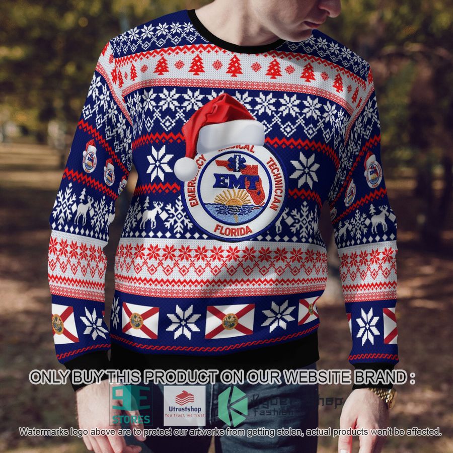 NEW Florida EMT Christmas Sweater 4 florida emt christmas sweater 4 41955