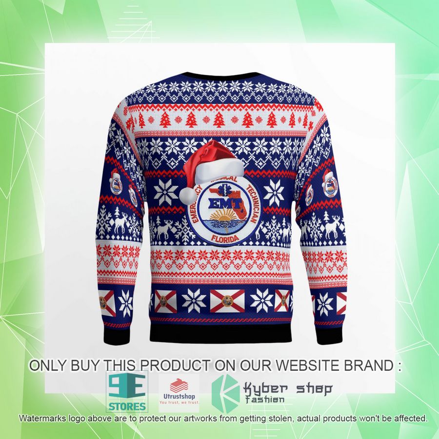 NEW Florida EMT Christmas Sweater 9 florida emt christmas sweater 9 94302