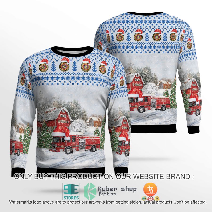 florida jacksonville fire and rescue department christmas sweater 2 93458