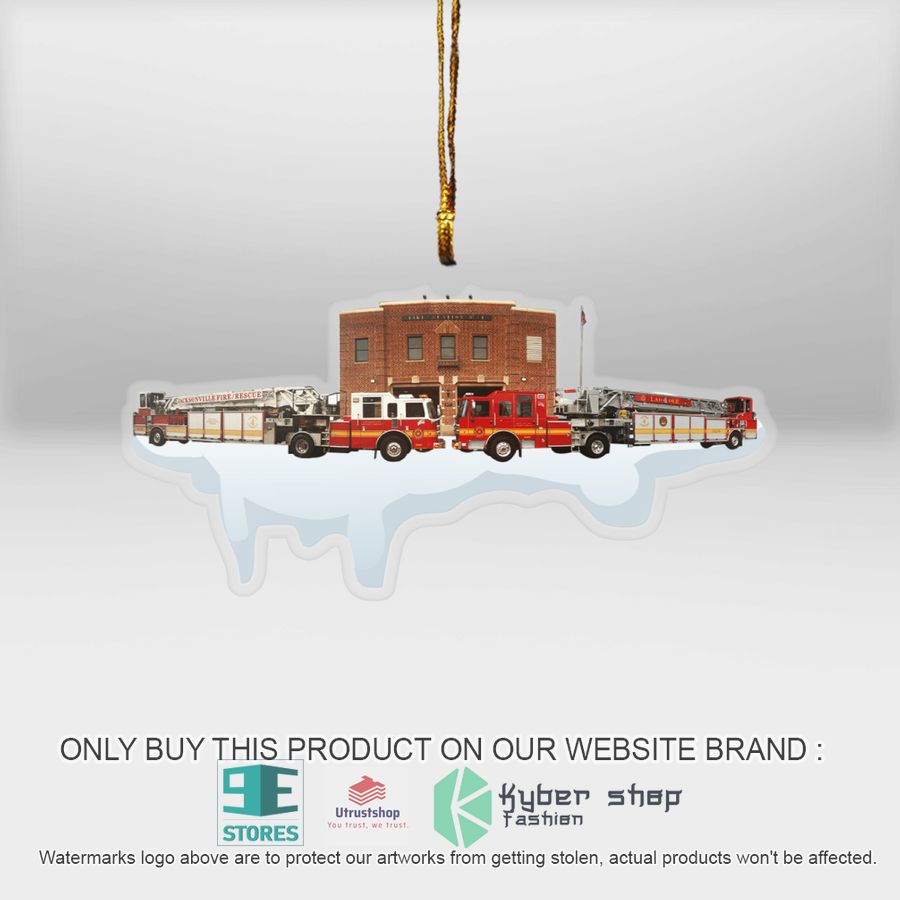 florida jacksonville fire and rescue department station christmas ornament 1 74607