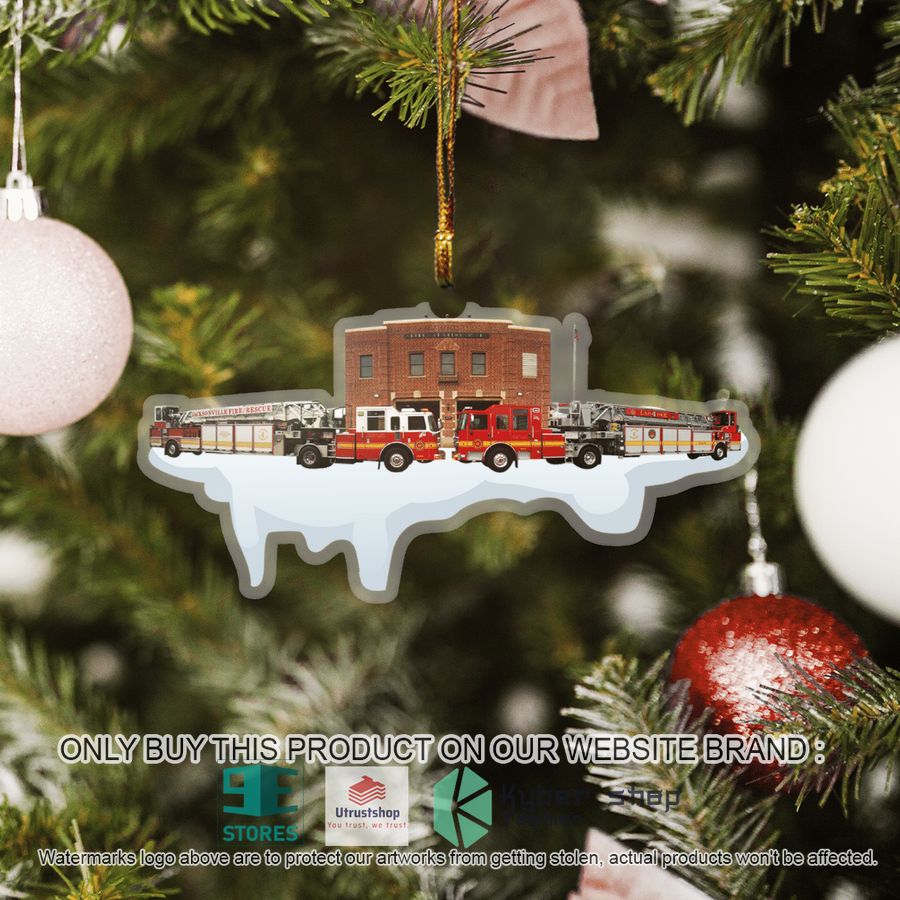 NEW Florida Jacksonville Fire and Rescue Department Station Christmas Ornament 5 florida jacksonville fire and rescue department station christmas ornament 5 97596