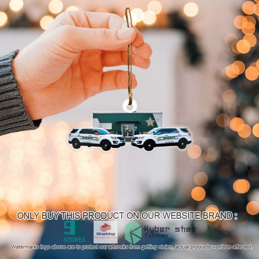 NEW Florida Lee County Office Station And Car Christmas Ornament 6 florida lee county office station and car christmas ornament 6 44300