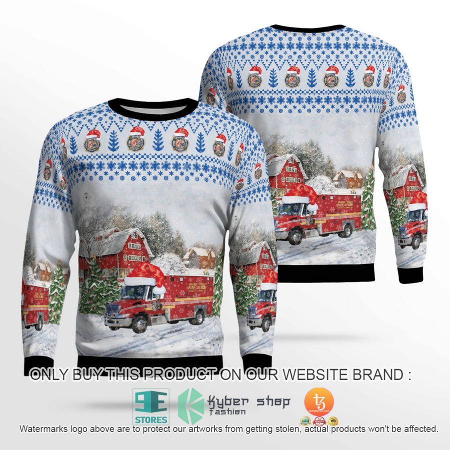 florida orange county fire rescue paramedic christmas sweater 2 4048