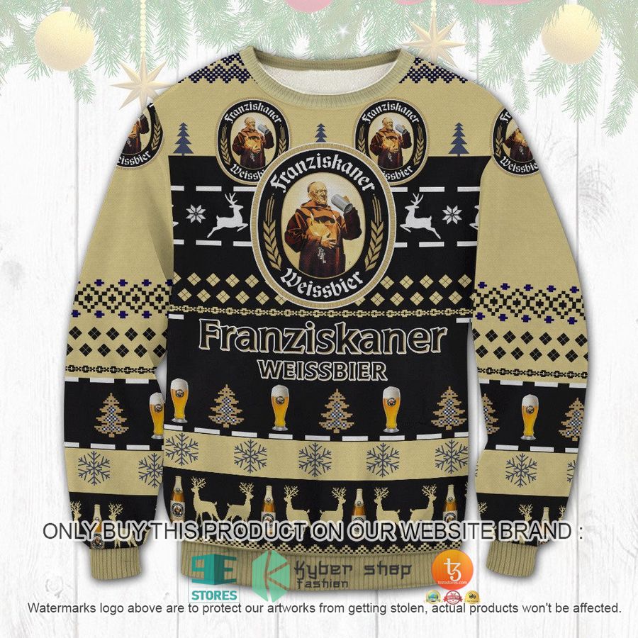 NEW Franziskaner Weissbier Christmas Ugly Sweater 8 franziskaner weissbier ugly christmas sweater 1 27445