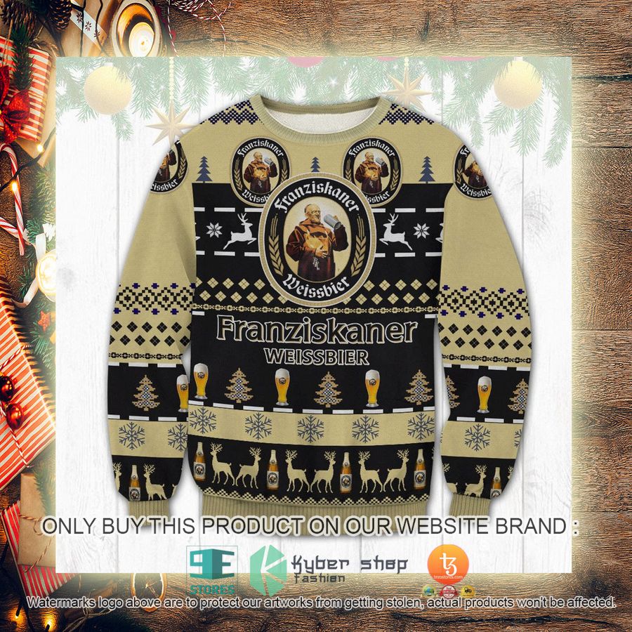 NEW Franziskaner Weissbier Christmas Ugly Sweater 3 franziskaner weissbier ugly christmas sweater 3 48970