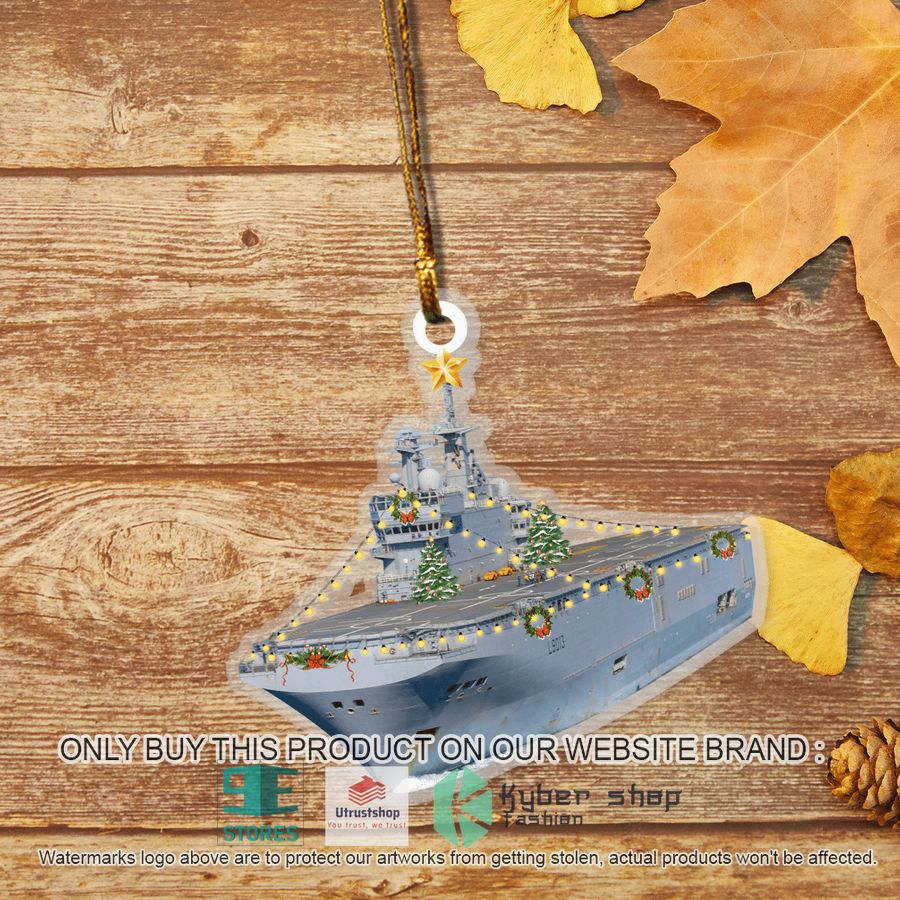 french ship mistral l9013 christmas ornament 2 46596