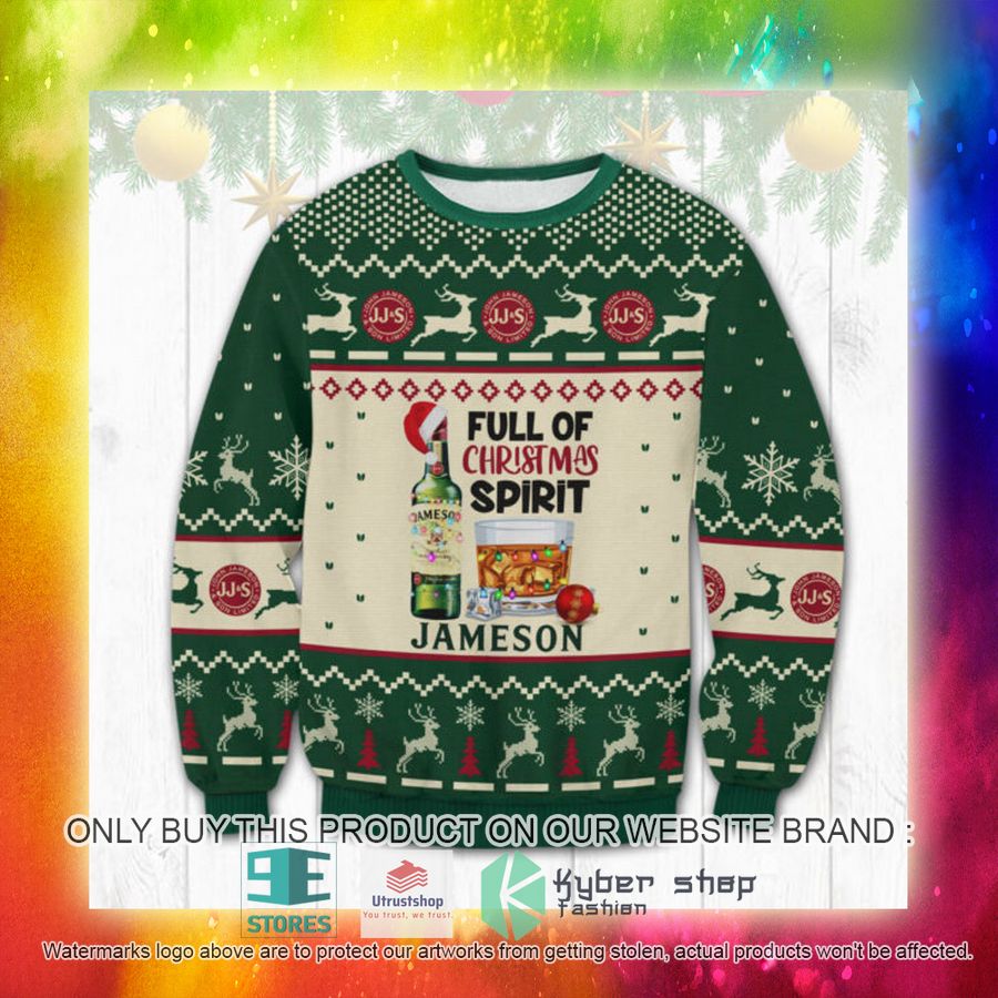 NEW Full Of Christmas Spirit Jameson Ugly Sweater 3 full of christmas spirit jameson ugly christmas sweater 3 39276