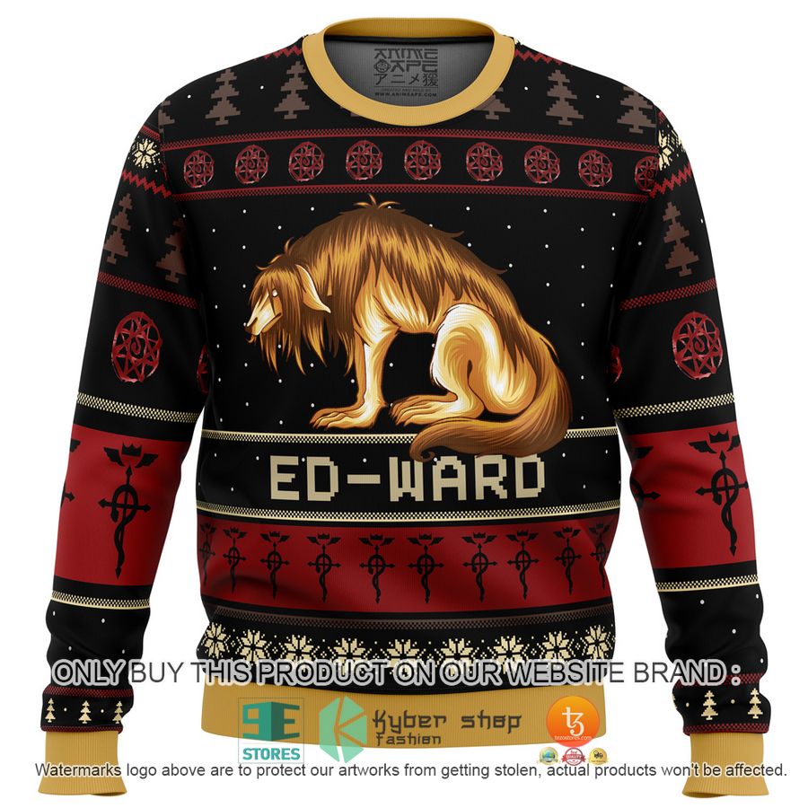 fullmetal alchemist chimera nina tucker ed ward knitted wool sweater 2 43821